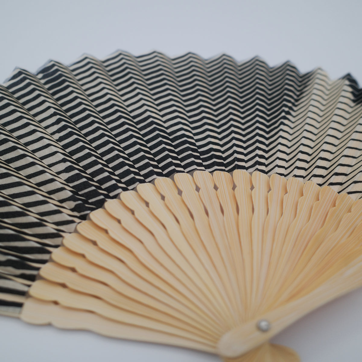 Folded Paper Black Fan