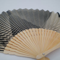 Folded Paper Black Fan