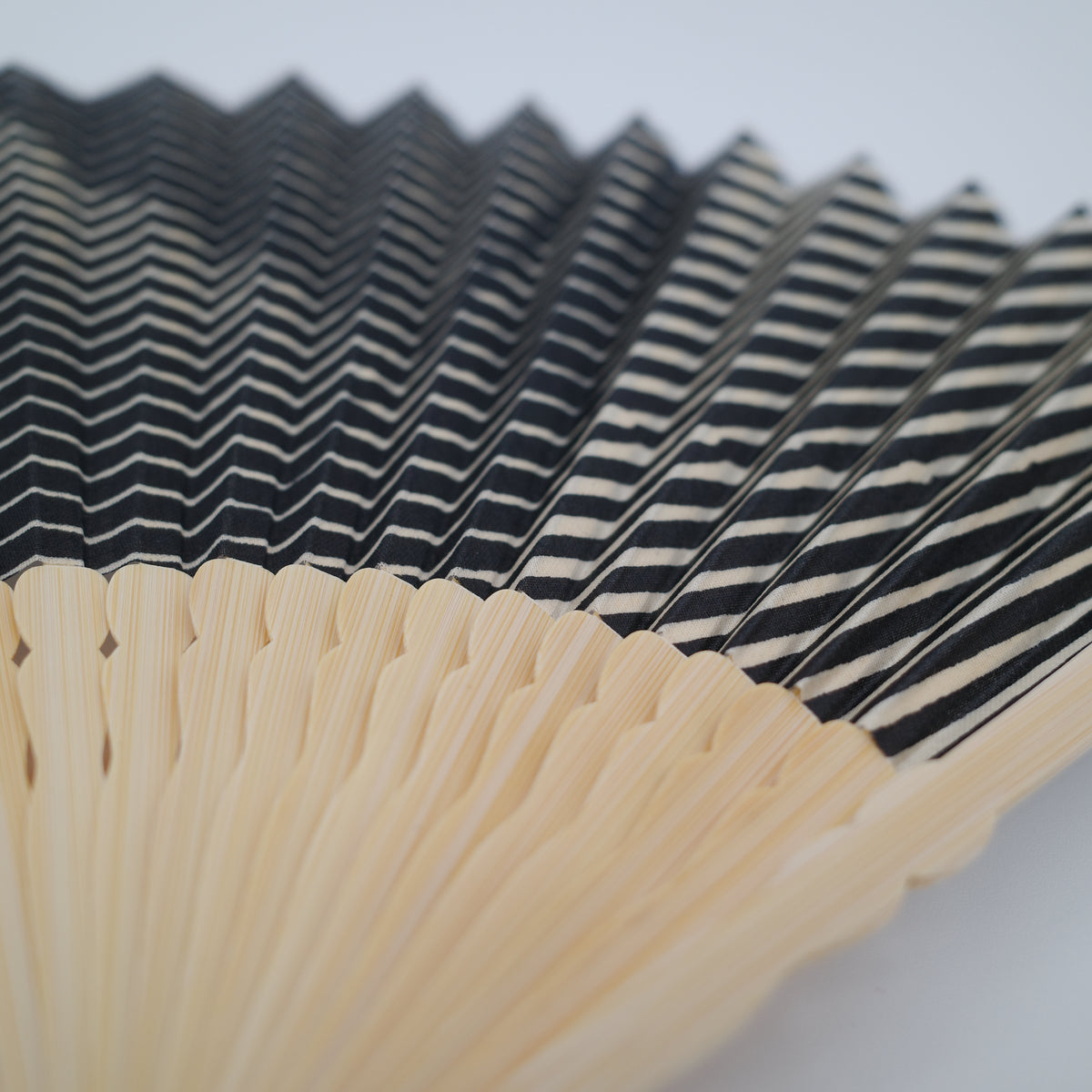Folded Paper Black Fan