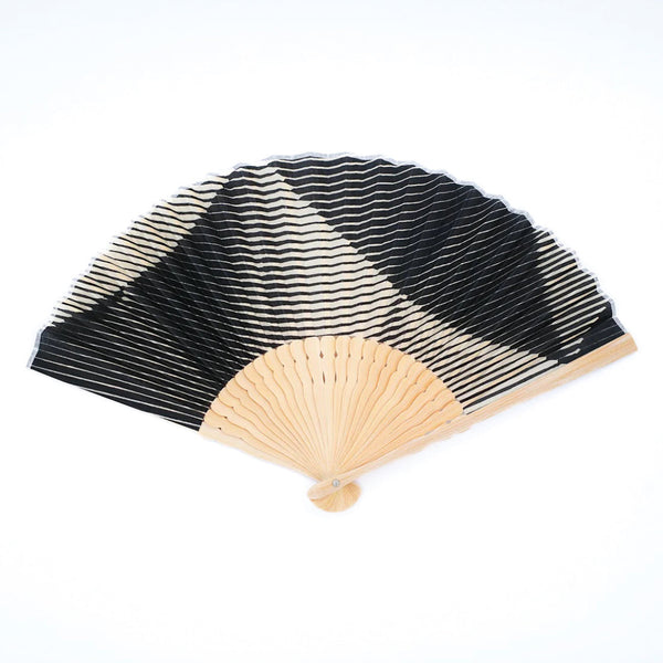 Folded Paper Black Fan