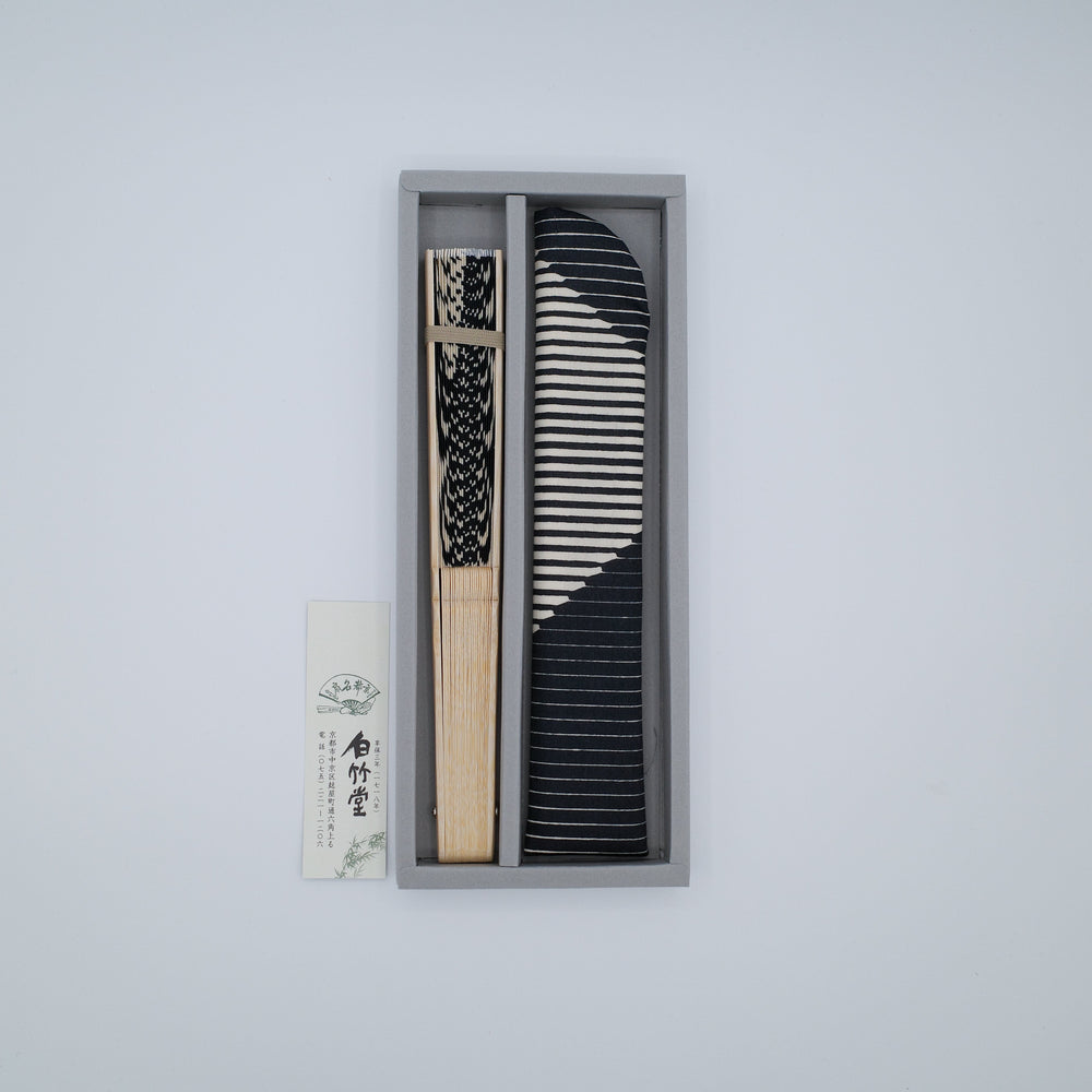 Folded Paper Black Fan