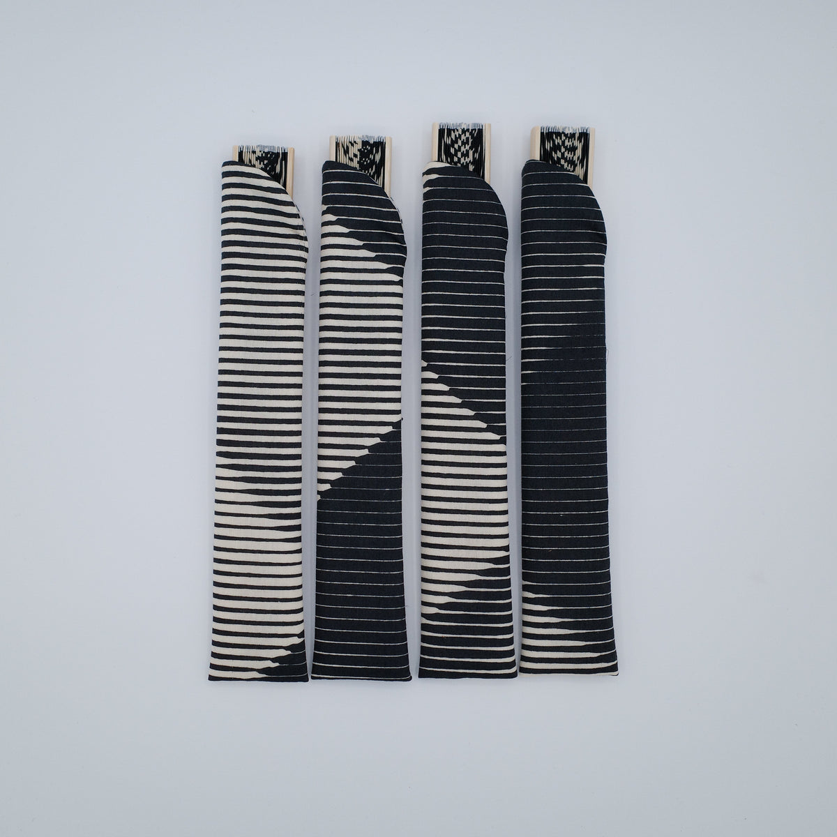 Folded Paper Black Fan