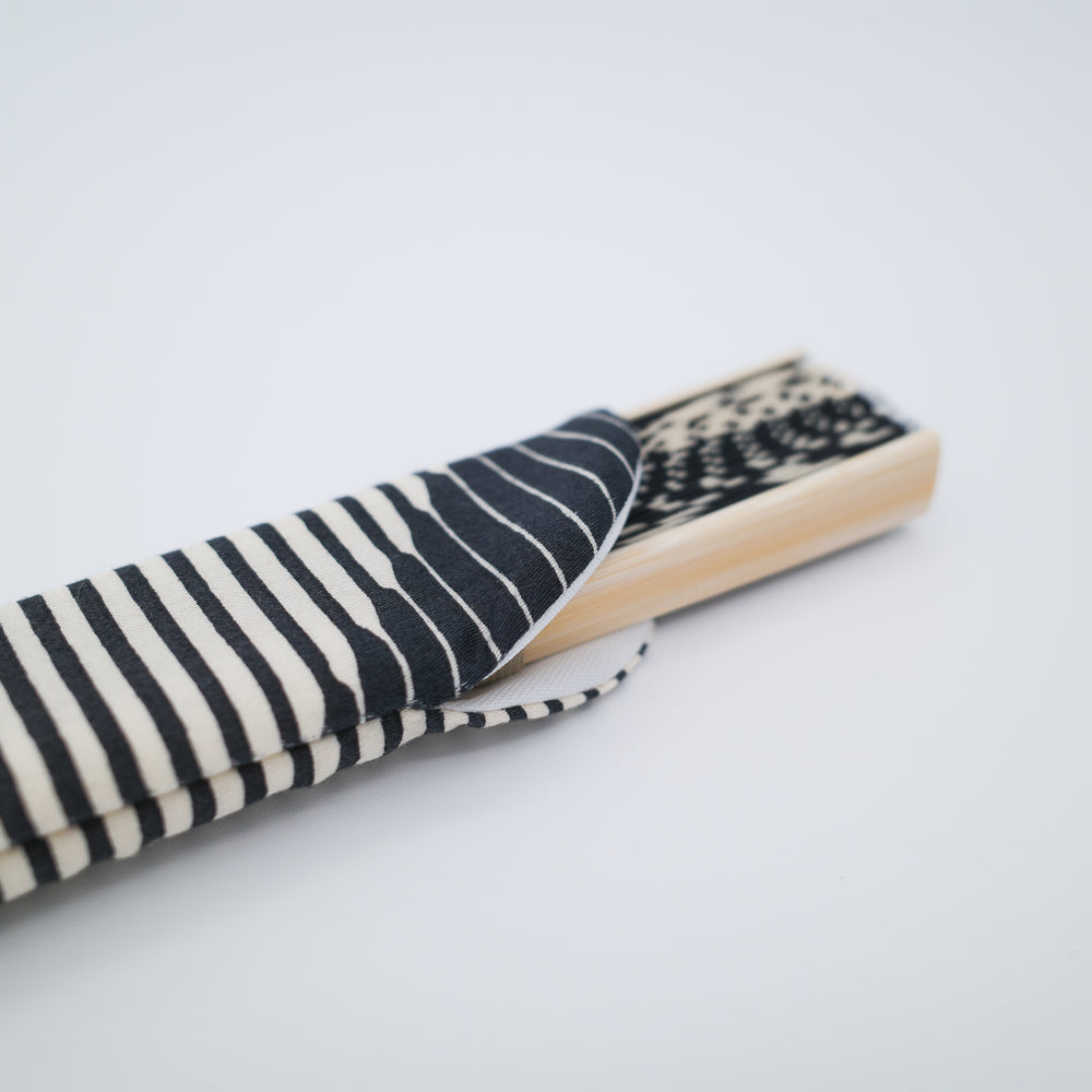 Folded Paper Black Fan