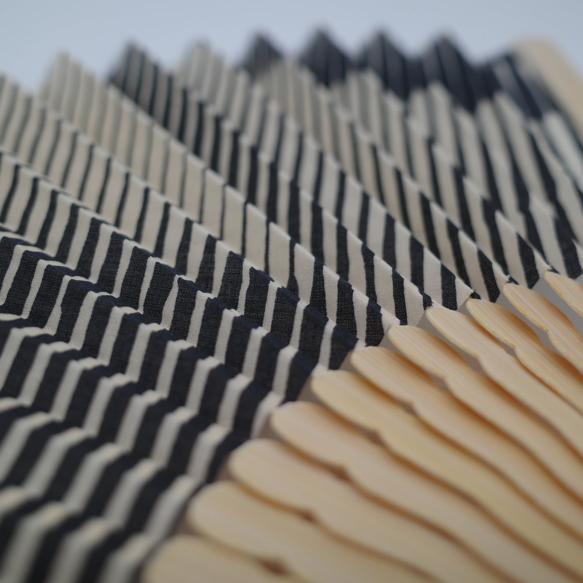 Folded Paper Black Fan