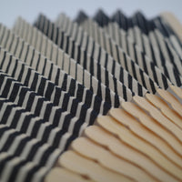 Folded Paper Black Fan