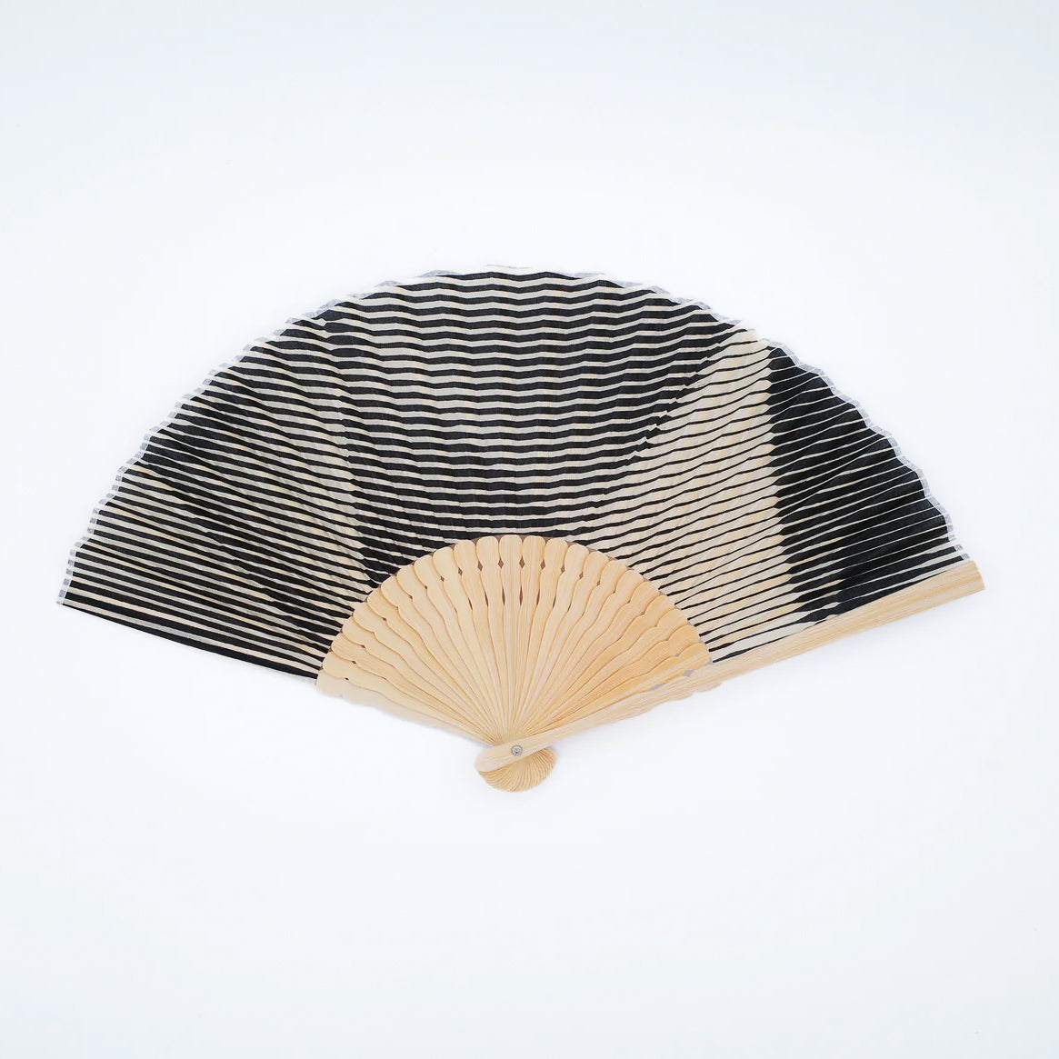 Folded Paper Black Fan