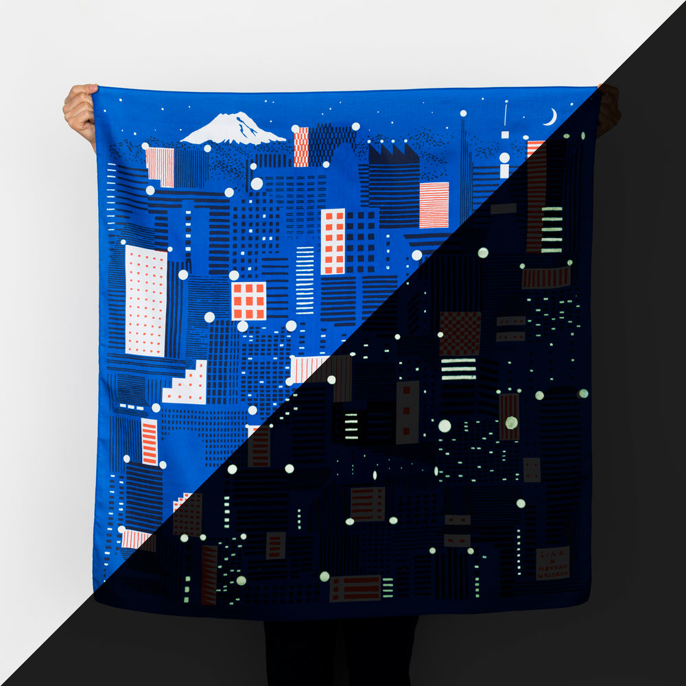 “Tokyo” Glow in the Dark Furoshiki