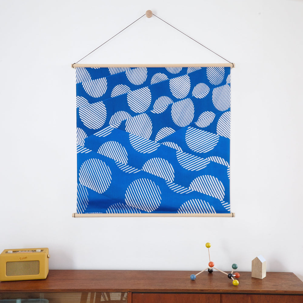 “Dots” Blue Furoshiki