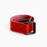 ストライプネイビー&レザーストラップセット