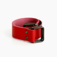 Red Leather Carry Strap
