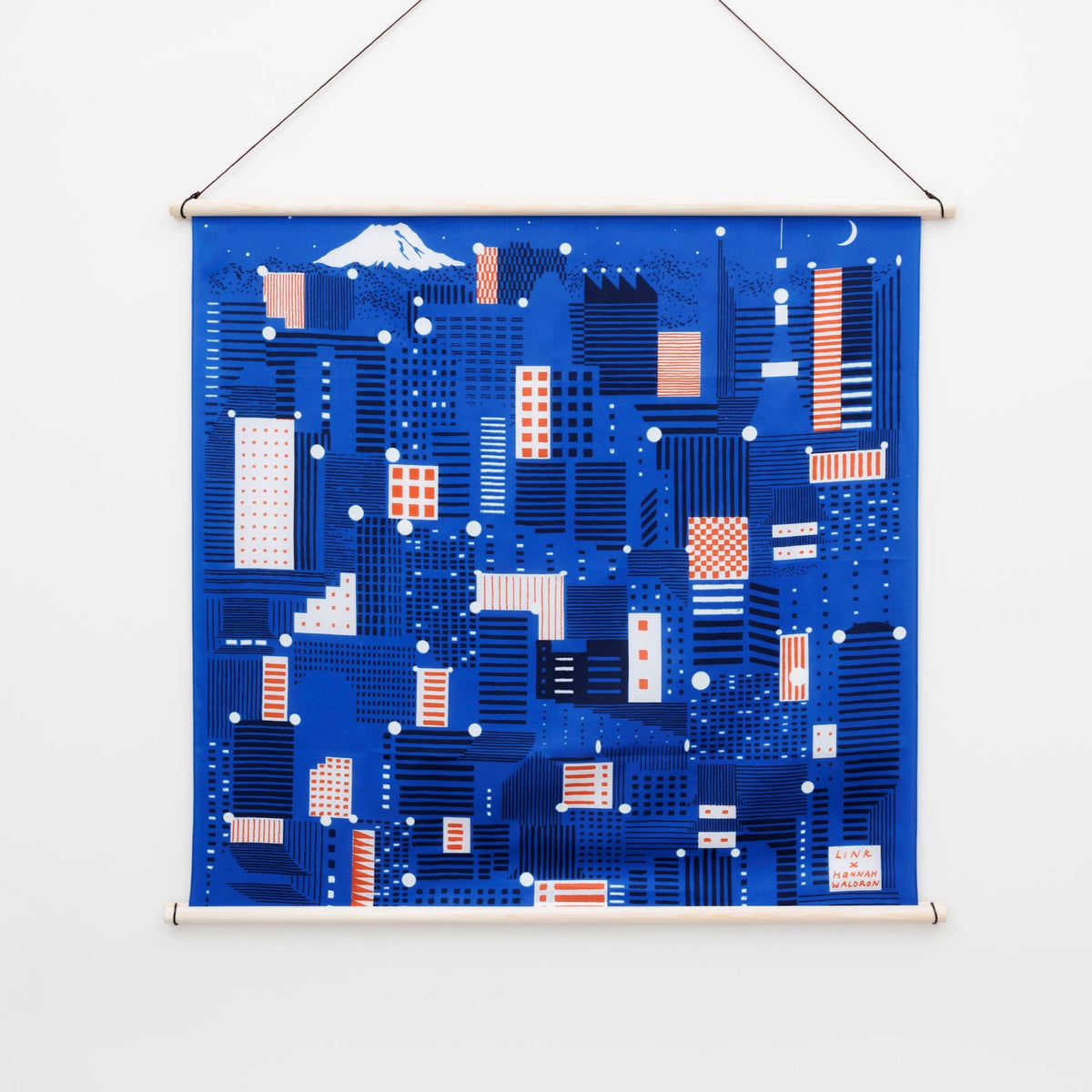 Hinoki Wooden Furoshiki Hanger with Nylon Cord (Long or Short)