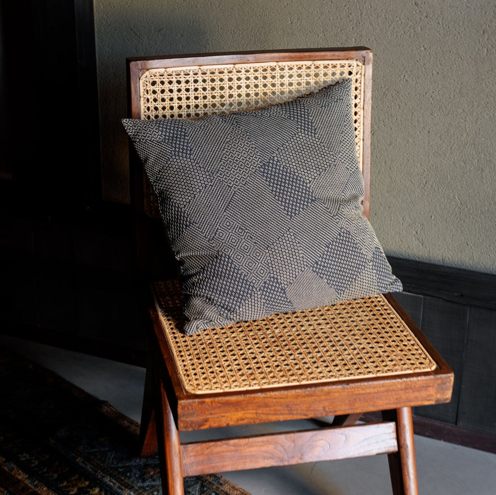 Sashiko Cushion Cover  – Dark Navy