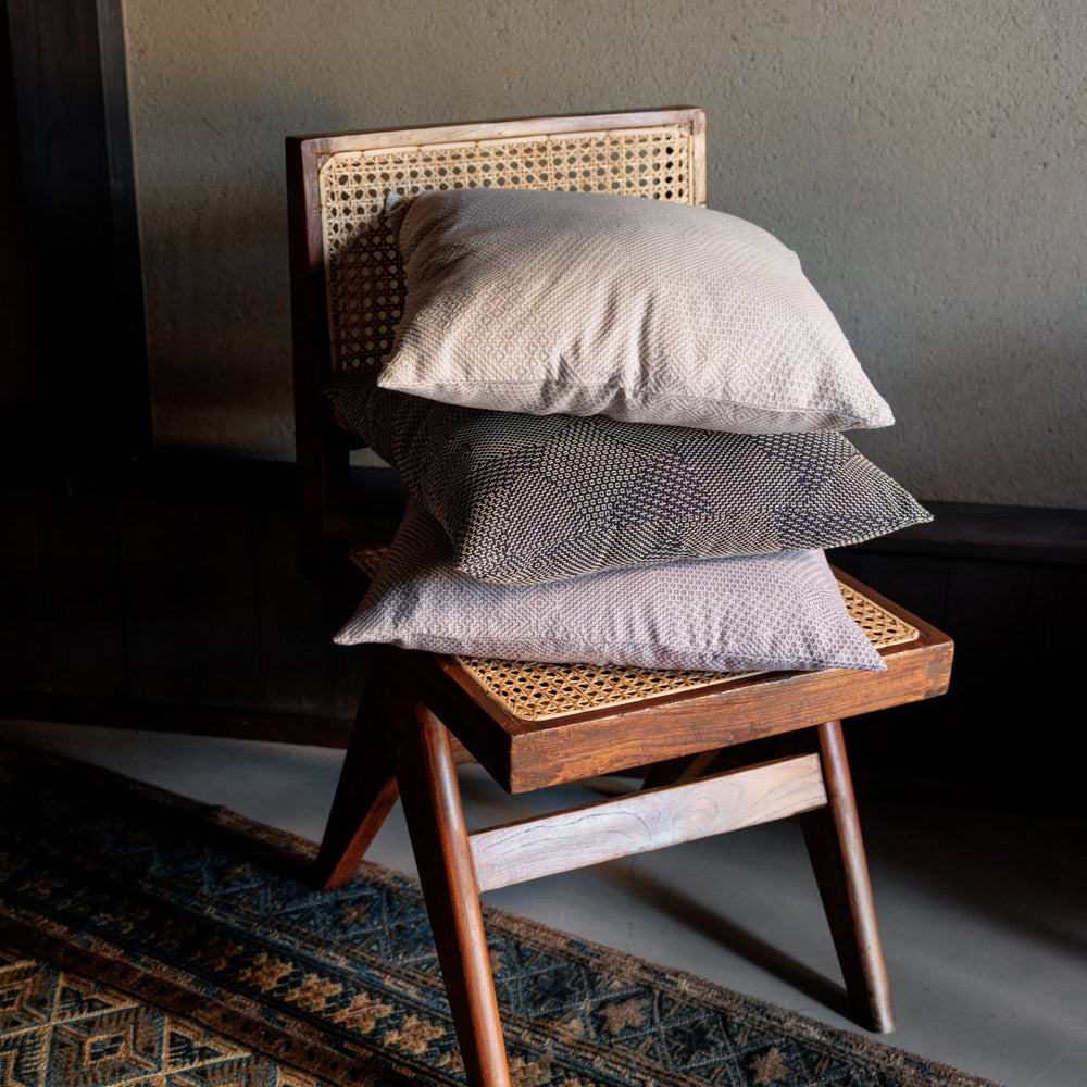 Sashiko Cushion Cover  – Dark Navy