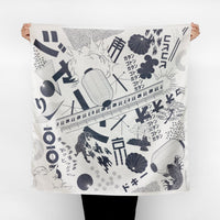 Tokyo Manga Midnight Blue & Mustard Adjustable Leather Carry Strap Set