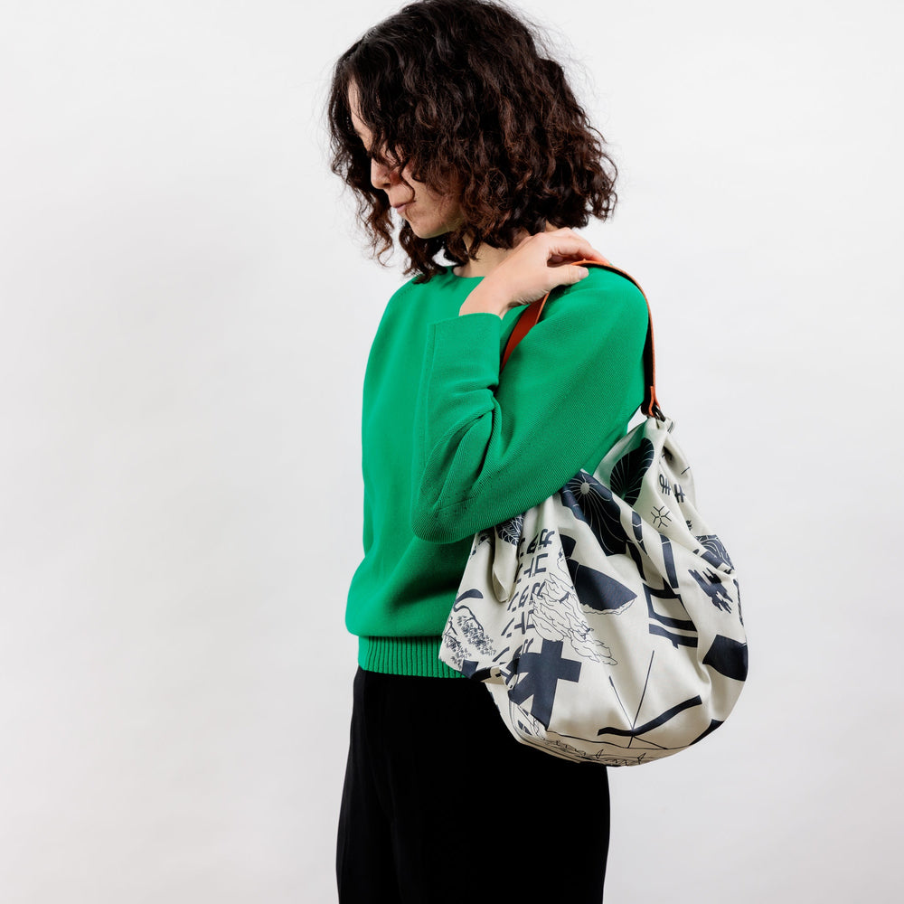 “Tokyo Manga Midnight Blue” Furoshiki Bag Set