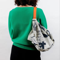 Orange Leather carry strap