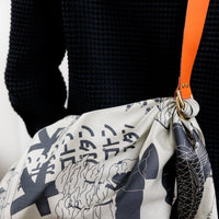 Tokyo Manga Midnight Blue & Orange Adjustable Leather Carry Strap Set