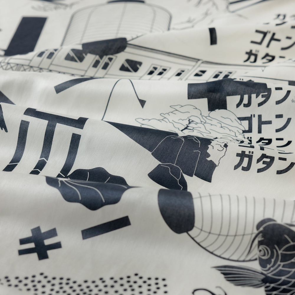 Tokyo Manga Midnight Blue & Mustard Adjustable Leather Carry Strap Set