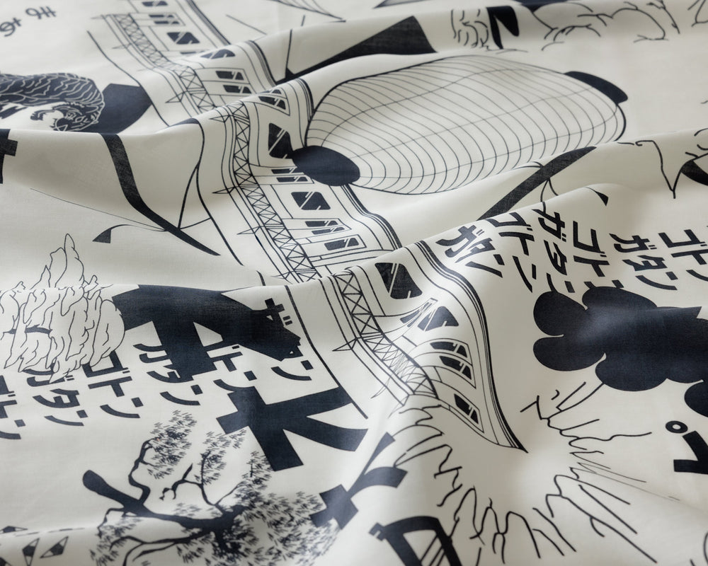 “Tokyo Manga Midnight Blue” Furoshiki Bag Set