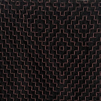 刺し子コースター　ブラウン