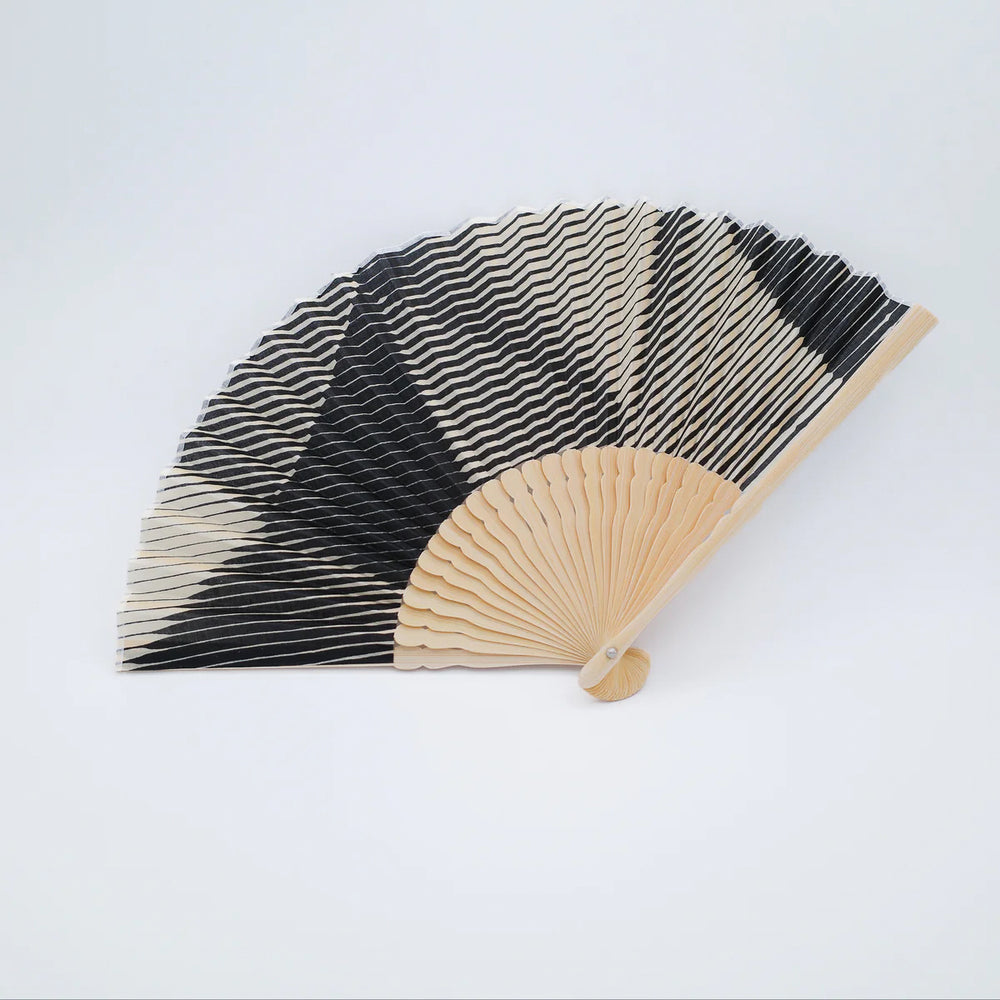 Folded Paper Black Fan