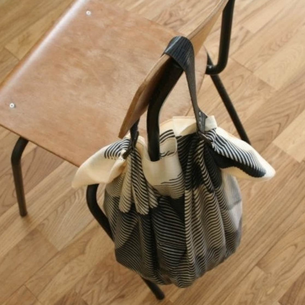 “Folded Paper” Black Furoshiki Bag Set