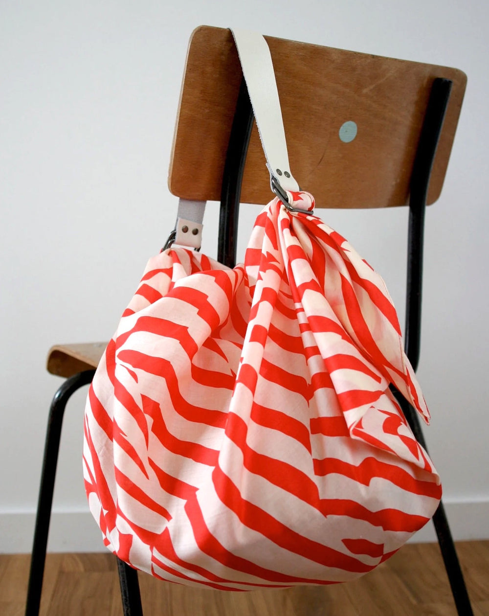 “Stripe” Red Furoshiki Bag Set