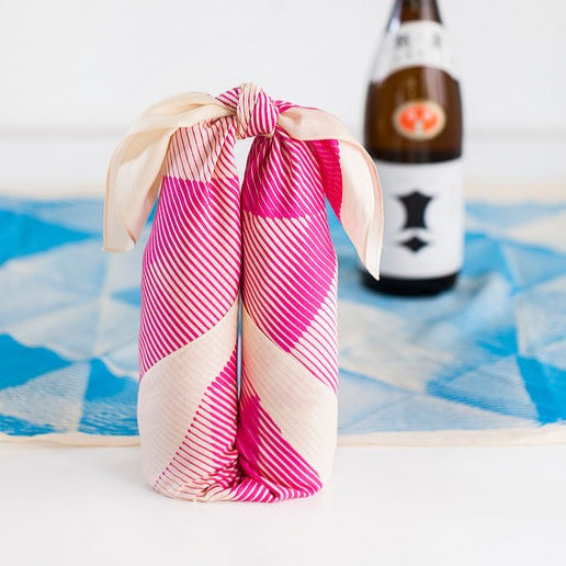 “Folded Paper” Pink Furoshiki