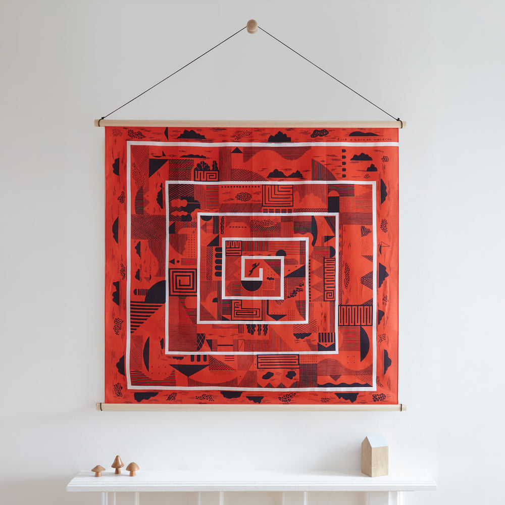 Hinoki Wooden Furoshiki Hanger