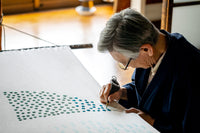 “Desire Line” Japanese Noren Hanging