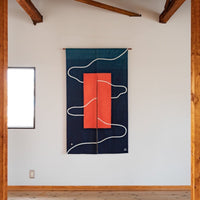 “Desire Line” Japanese Noren Hanging