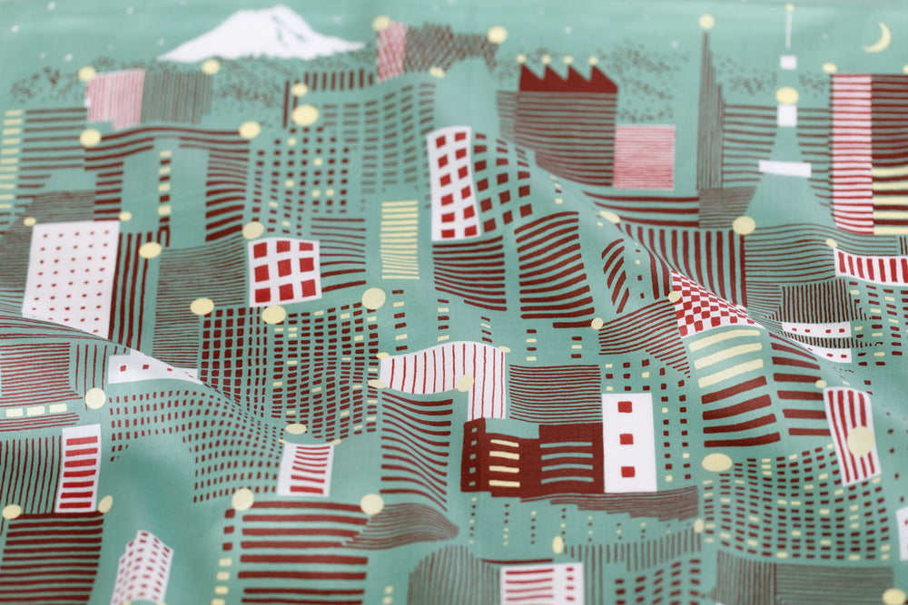 Tokyo Matcha Furoshiki & Wood Gift Box set