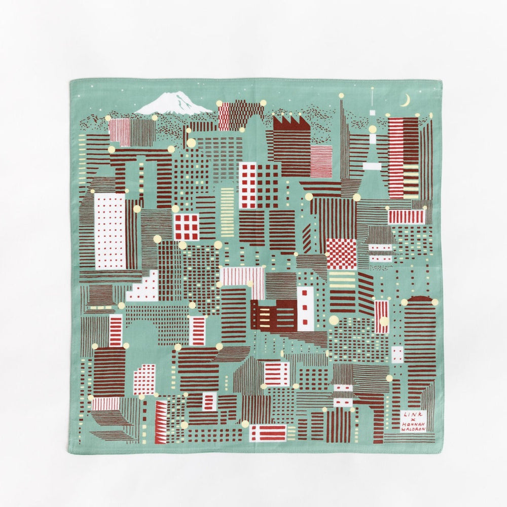 Tokyo Matcha Furoshiki & Wood Gift Box set