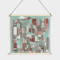 Hinoki Wooden Furoshiki Hanger with Nylon Cord (Long or Short)